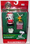 Santa Snoopy, donation well and Woodstock Christmas Action Figure